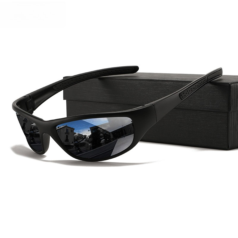 Fishing Sunglasses Polarized - แว่นกันแดดกีฬาสำหรับผู้ชายรุ่นใหม่ เลนส์โพลาไรซ์ ป้องกันรังสียูวี 400 ลดแสงสะท้อน กรอบเต็ม