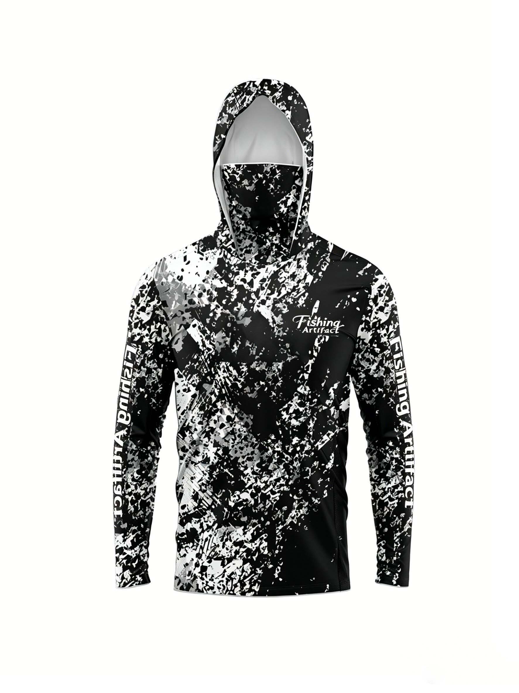 เสื้อฮู้ดตกปลาสำหรับผู้ชายลายพ - Fishing Mask Sun Protection บทวิจารณ์และราคา