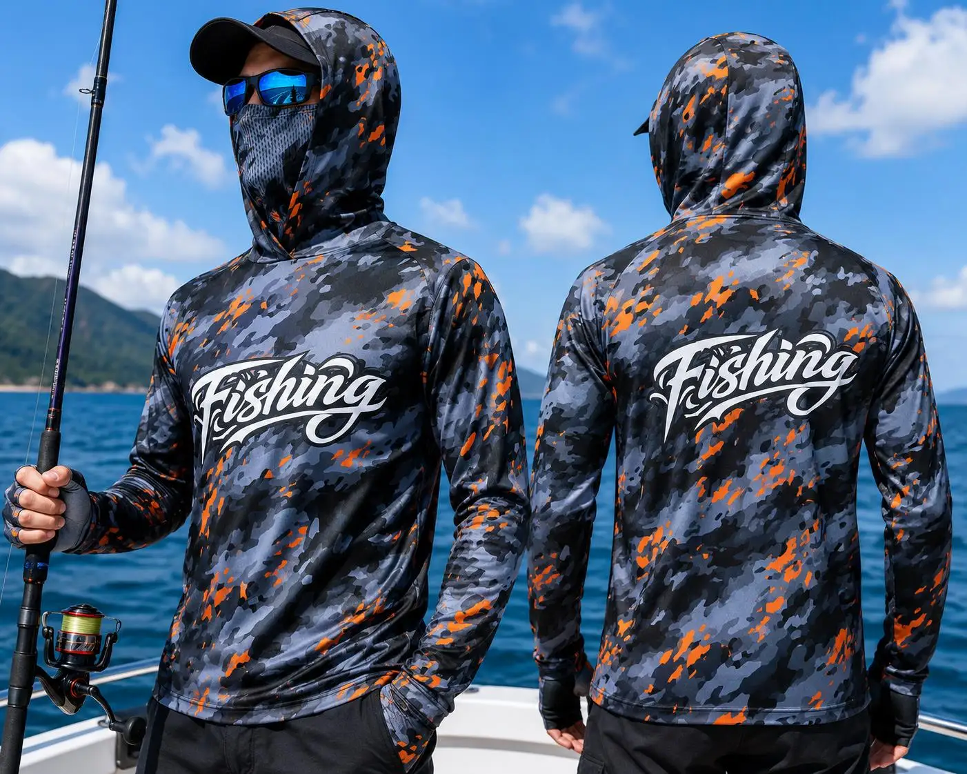เสื้อฮู้ดตกปลาสำหรับผู้ชาย ป้อ - Fishing Shirt Uv Protection บทวิจารณ์และราคา