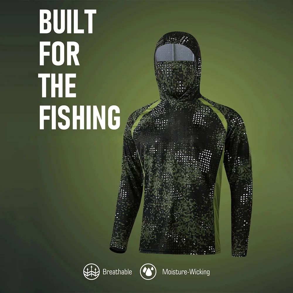 เสื้อผ้าสำหรับตกปลา เสื้อฮู้ดส - Fishing Shirt Uv Protection บทวิจารณ์และราคา