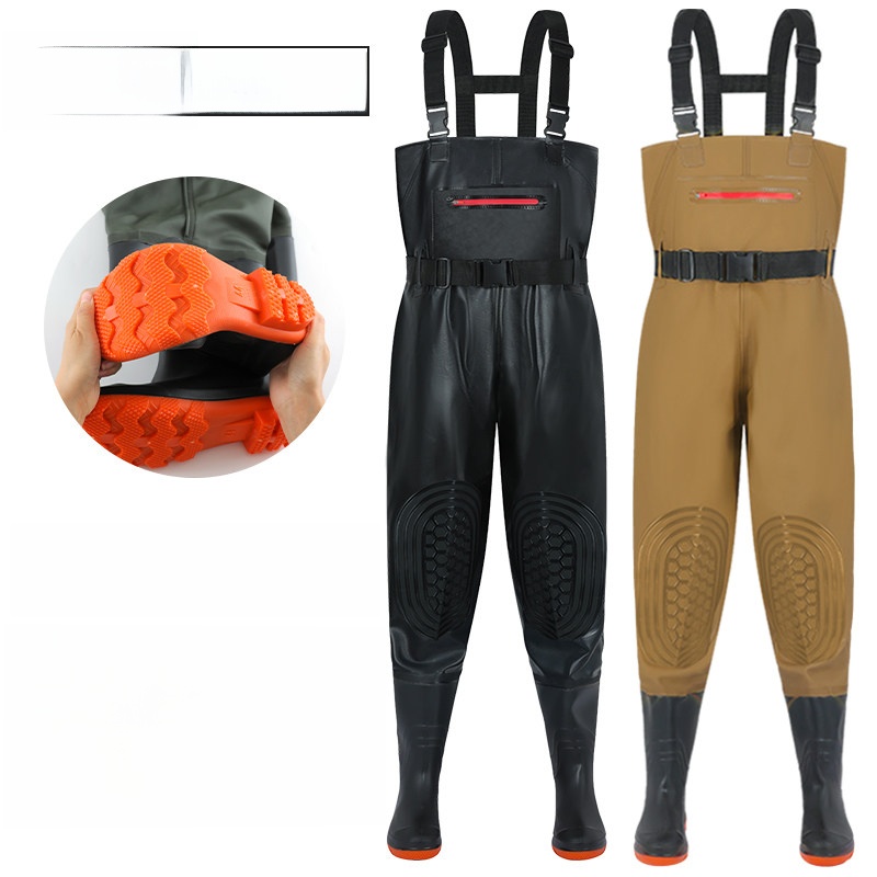 ชุดกันฝนแบบหนาพิเศษ กางเกงกันฝ - Fishing Pants Waterproof บทวิจารณ์และราคา