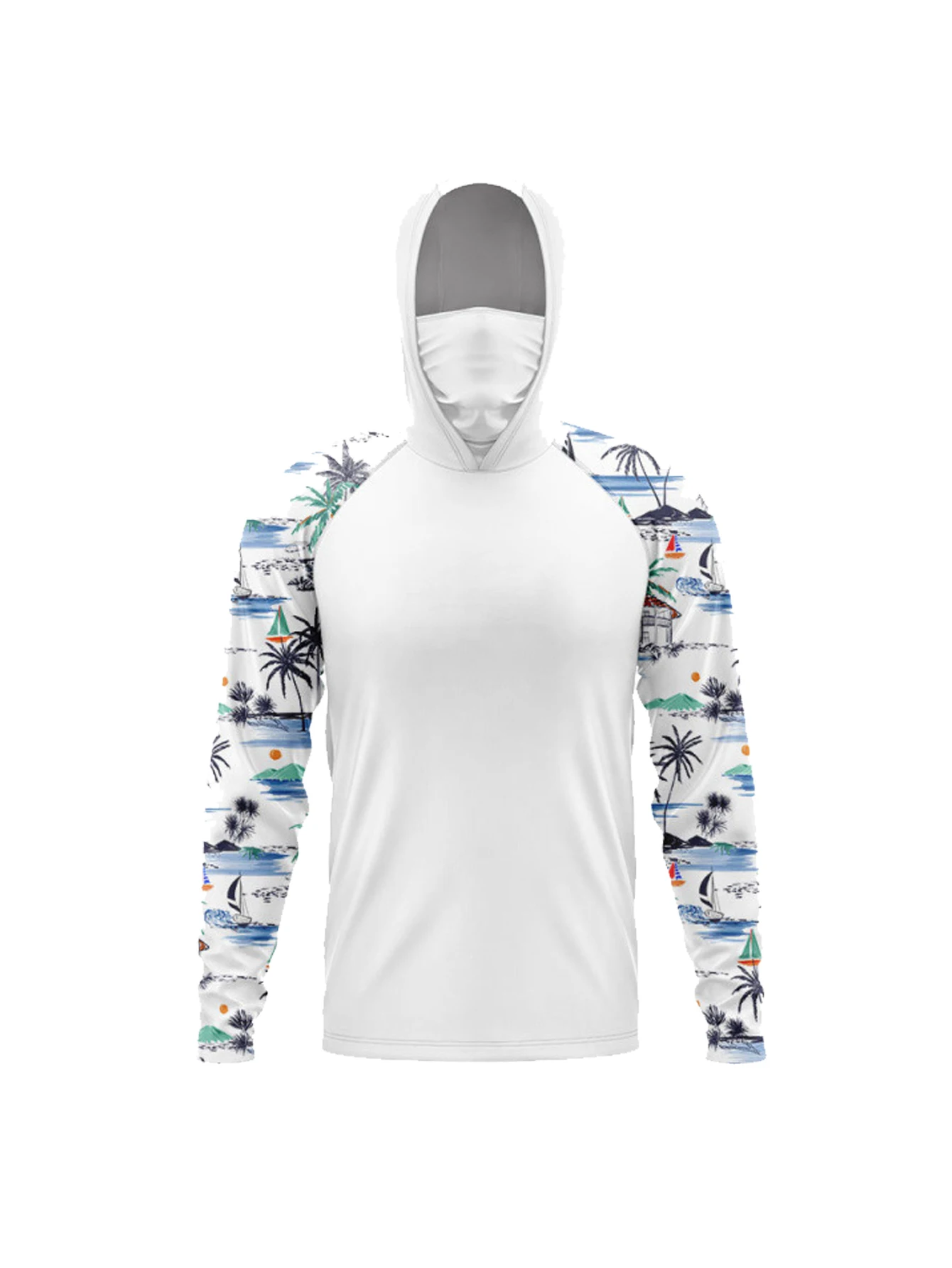 เสื้อแขนยาวมีฮู้ดสำหรับผู้ชาย  - Fishing Shirt Uv Protection บทวิจารณ์และราคา