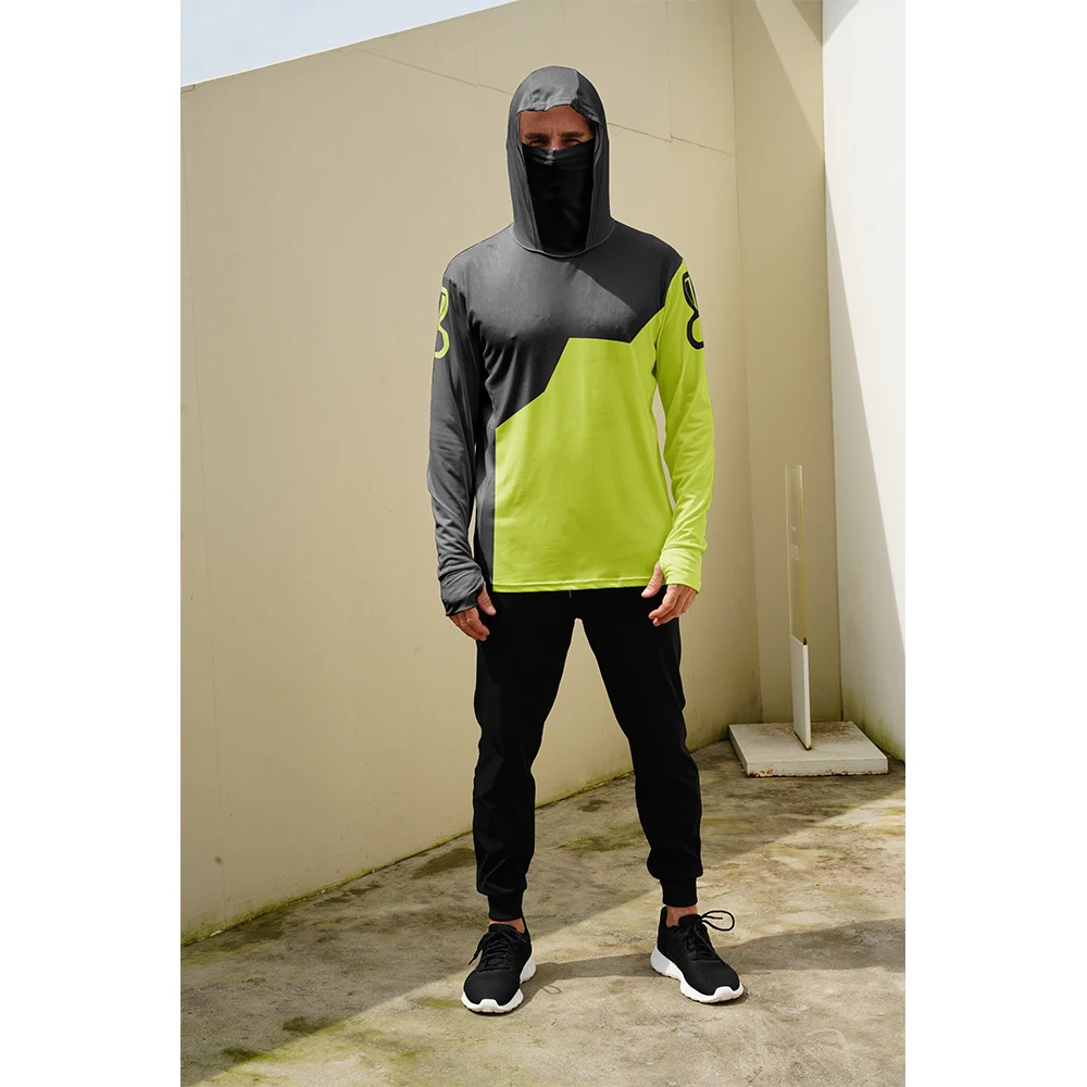 เสื้อตกปลาแขนยาวมีฮู้ดสำหรับชา - Fishing Mask Sun Protection บทวิจารณ์และราคา